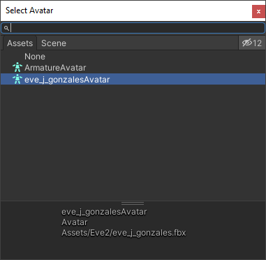 Selecting an Avatar
