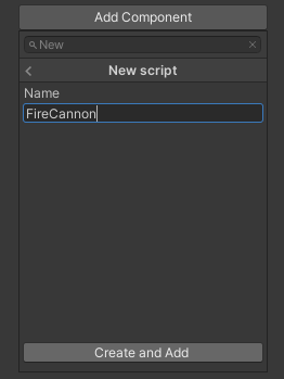 Adding a C# script to a component