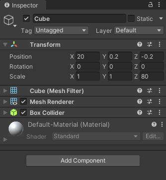 Using a cube as a border