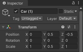A cube rescaled