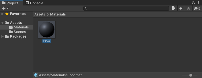 A material for a floor