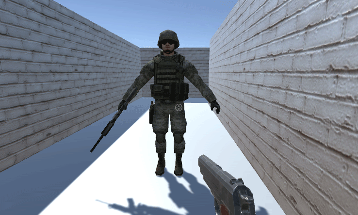 3D soldier model reccaled