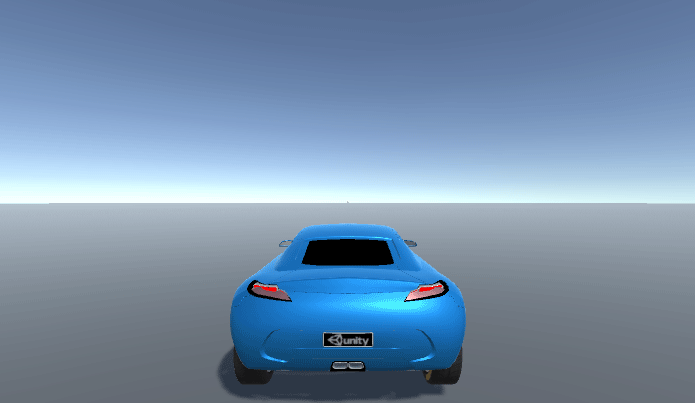 Camera at the rear of a car