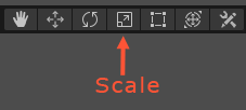 The Scale icon highlighted