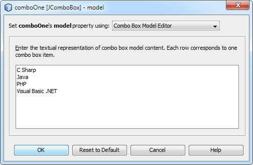 java for complete beginners - combo boxes