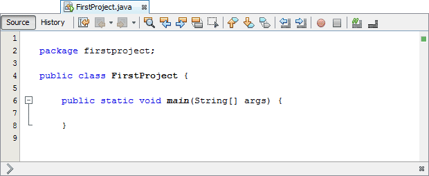 First Java Project Code