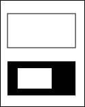 A cleared rectangle