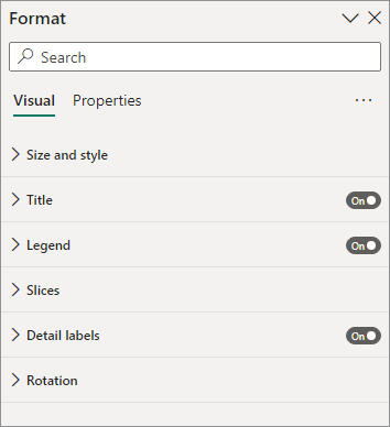 The Format pane in Power BI.