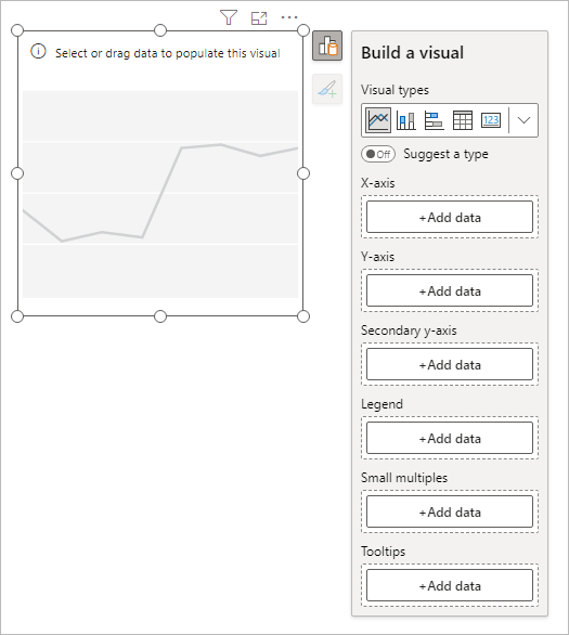 Line chart default visual